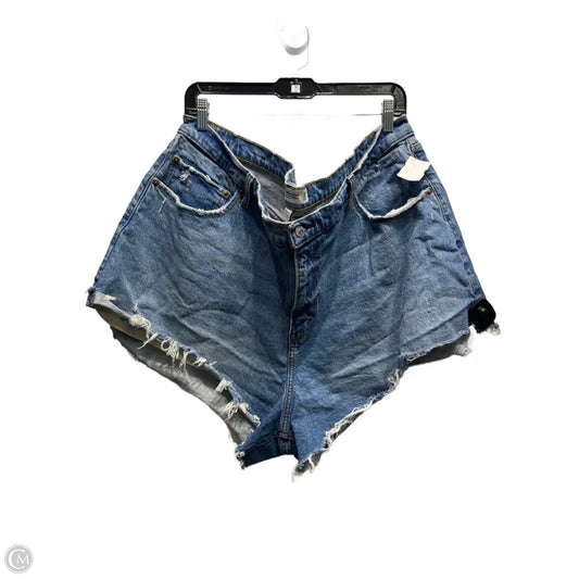 Shorts By Abercrombie And Fitch In Blue Denim, Size: 22