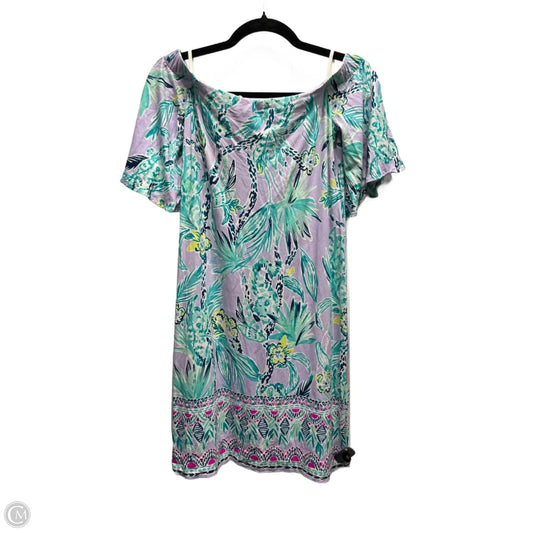 Dress Designer By Lilly Pulitzer In Green & Purple, Size: S