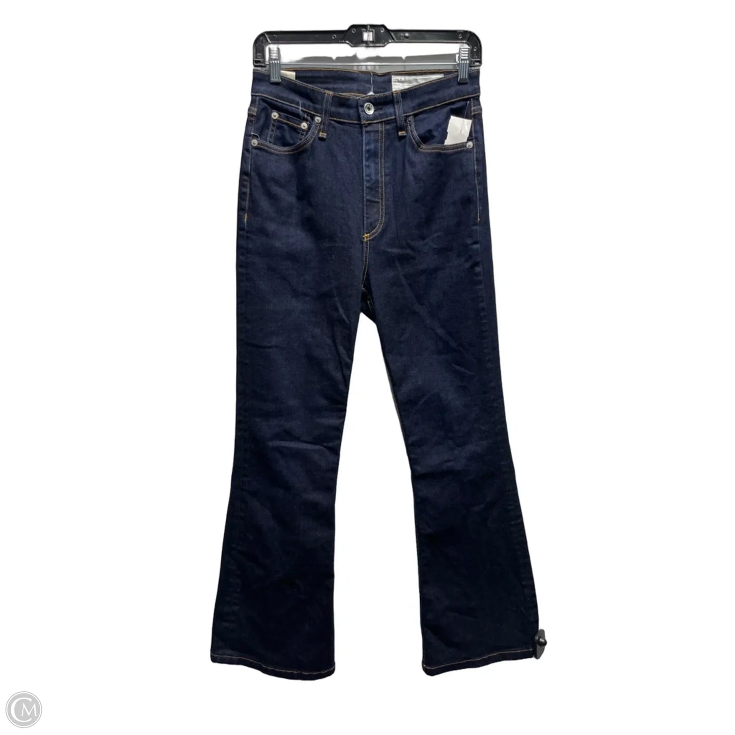 Jeans Flared By Rag And Bone In Blue Denim, Size: 6