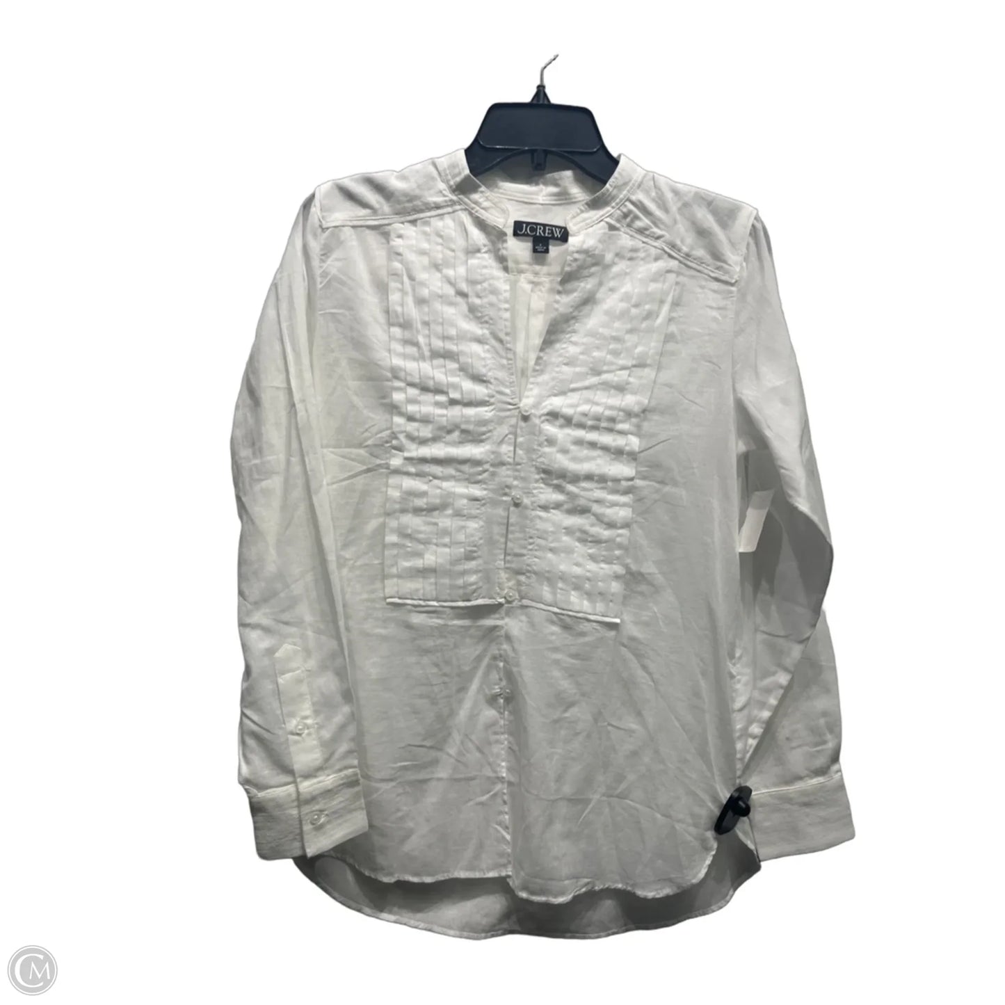 Top Long Sleeve By J. Crew In White, Size: 2