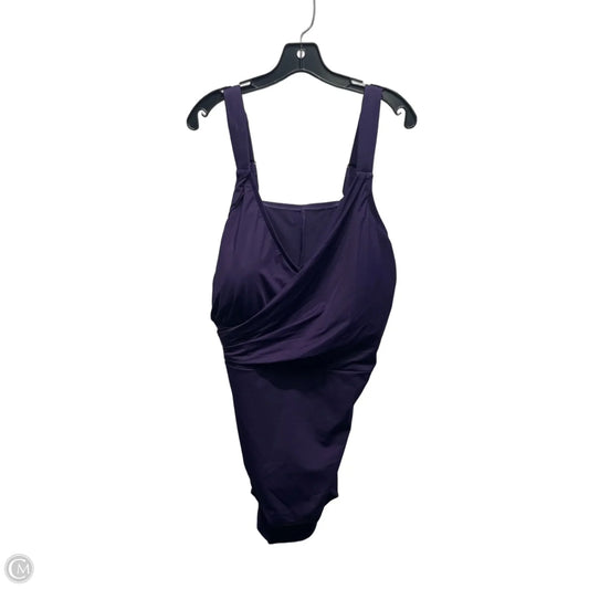 Swimsuit By lycra lite In Purple, Size: 24