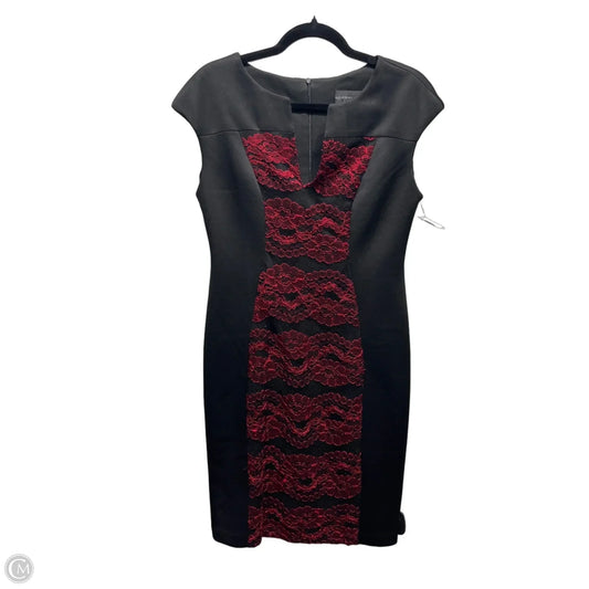 Dress Work By Connected Apparel In Black & Red, Size: 8