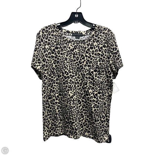 Top Short Sleeve By Sanctuary In Black & Cream, Size: L