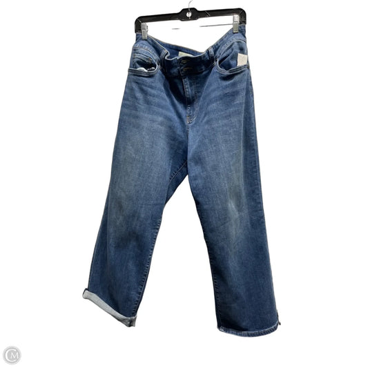 Jeans Cropped By Kut In Blue Denim, Size: 16