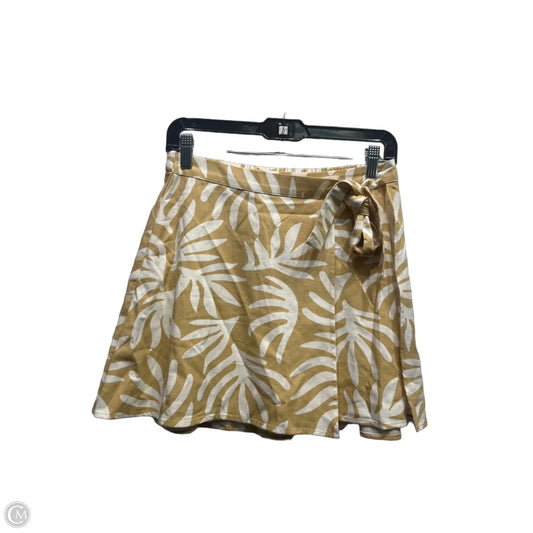 Skirt Mini & Short By A New Day In Tan & White, Size: Xs