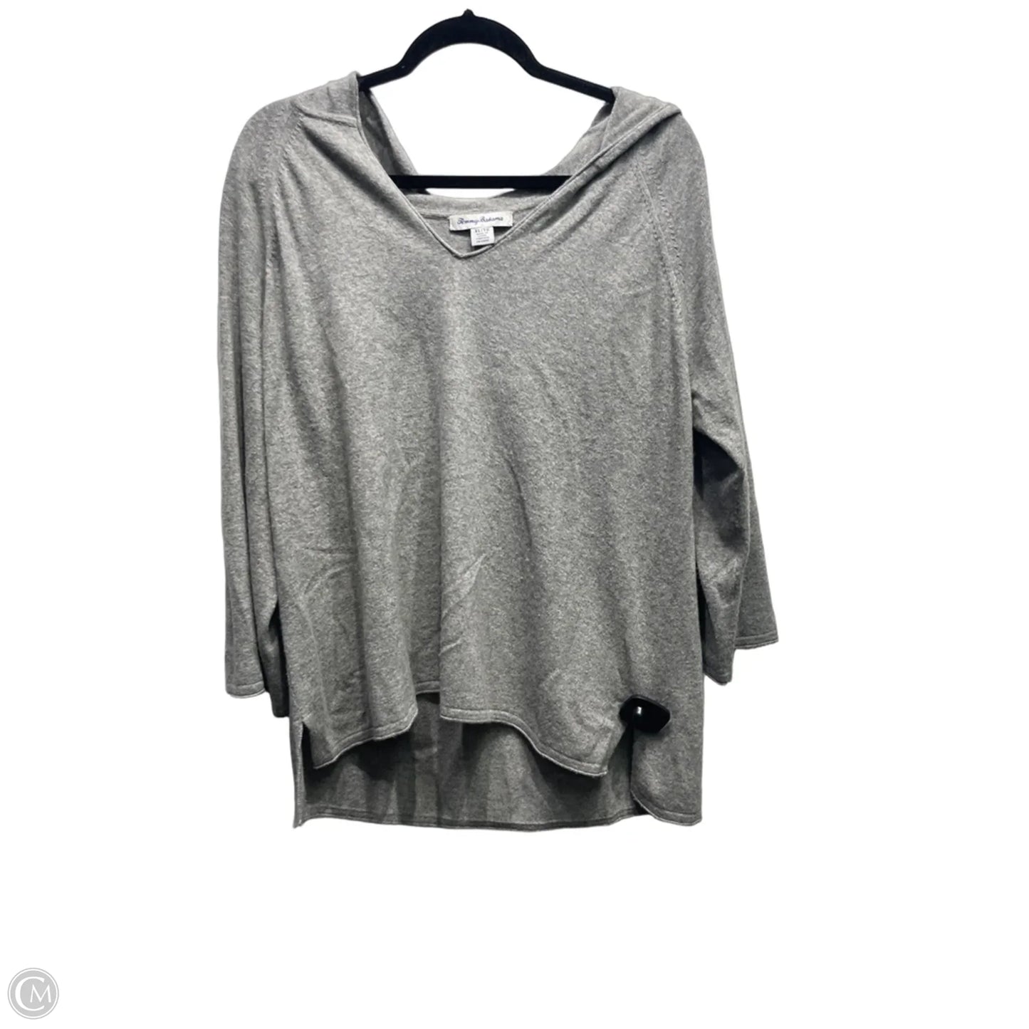 Top Long Sleeve By Tommy Bahama In Grey, Size: Xl