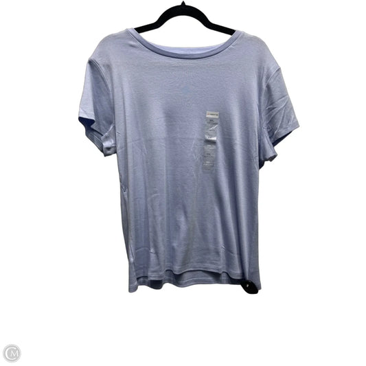 Top Short Sleeve Basic By Liz Claiborne In Blue, Size: Xxl