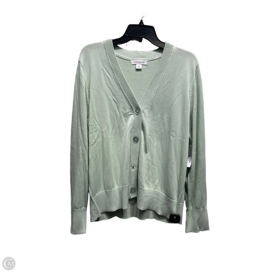 Sweater Cardigan By Liz Claiborne In Green, Size: Xl