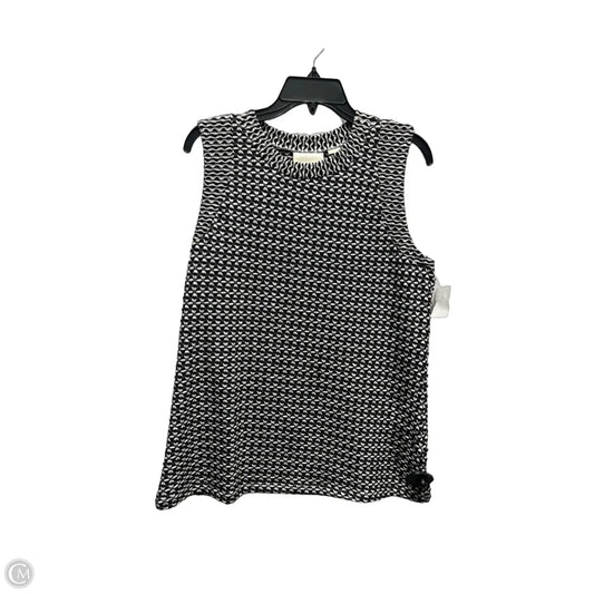 Top Sleeveless By Maeve In Black & White, Size: Xl
