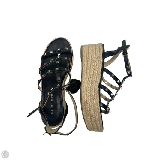 Sandals Heels Platform By Marc Fisher In Black, Size: 8