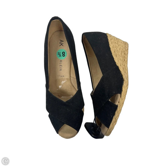 Sandals Heels Wedge By Anne Klein In Black, Size: 8.5