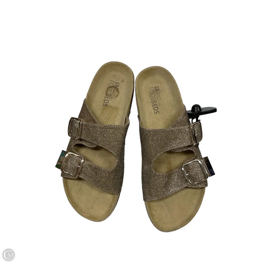 Sandals Flats By White Mountain In Gold, Size: 9