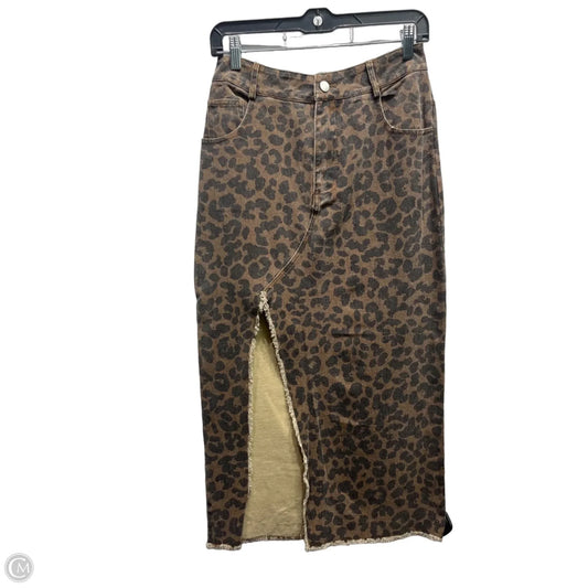 Skirt Maxi By SO ME  In Black & Brown, Size: S