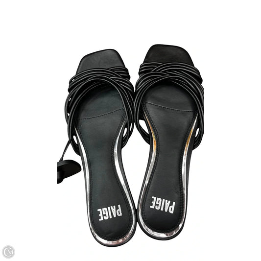 Sandals Flats By Paige In Black, Size: 10