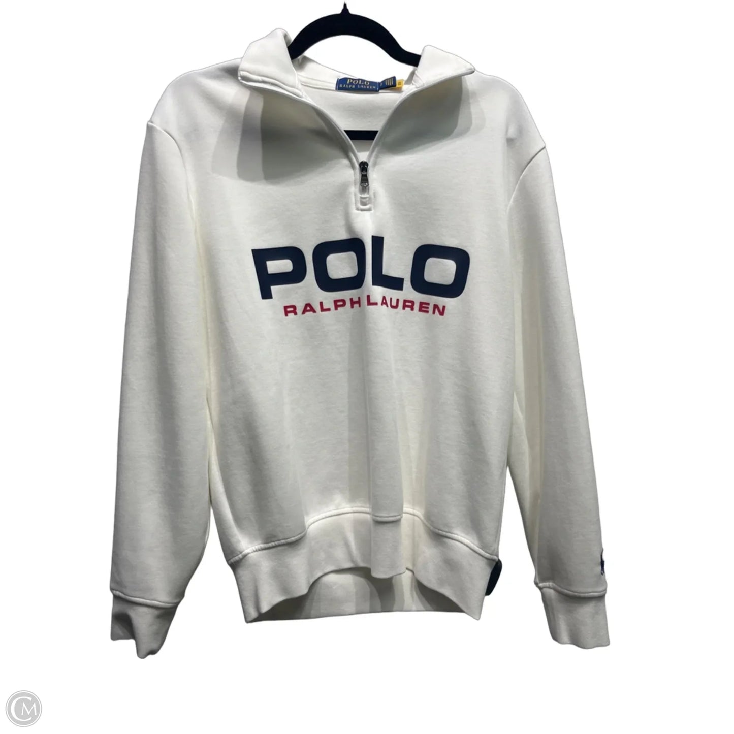 Sweatshirt Collar By Polo Ralph Lauren In Blue & White, Size: Sp