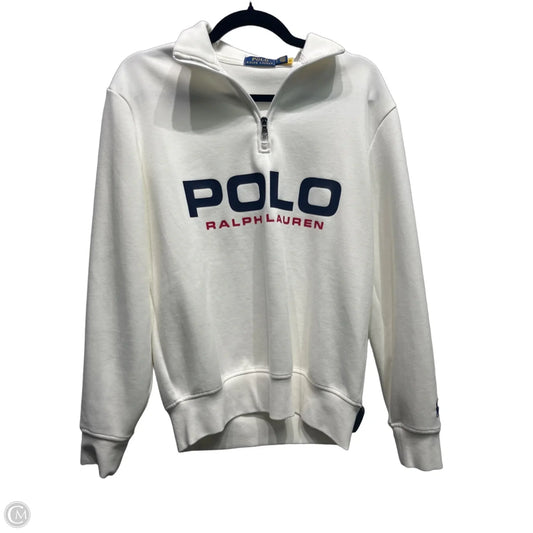 Sweatshirt Collar By Polo Ralph Lauren In Blue & White, Size: Sp