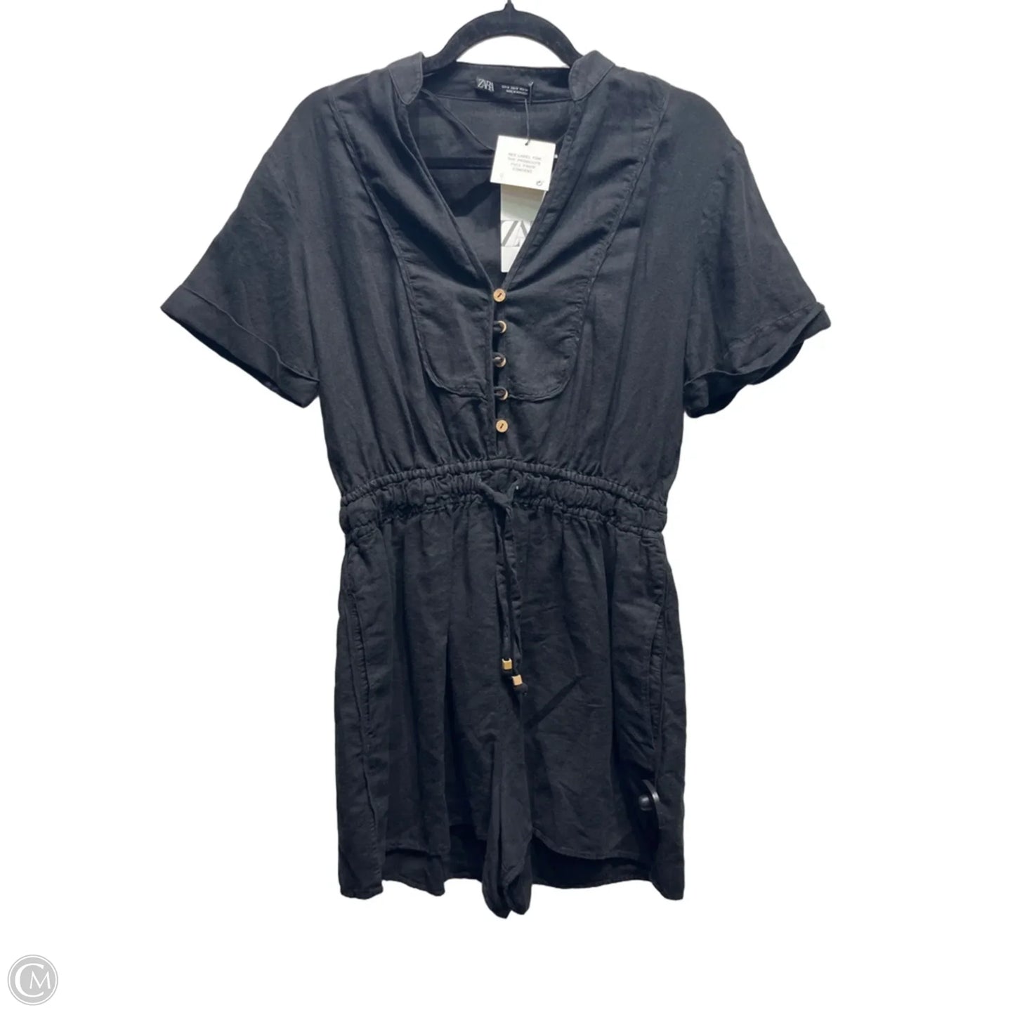 Romper By Zara In Black, Size: M