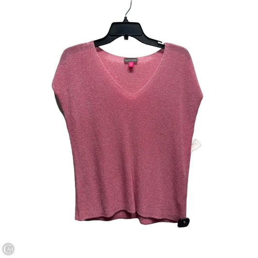 Top Short Sleeve By Vince Camuto In Pink, Size: M