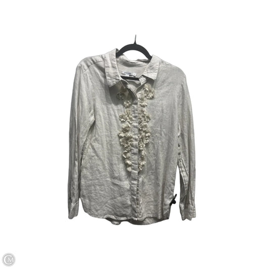 Top Long Sleeve By Chicos In Tan, Size: 8