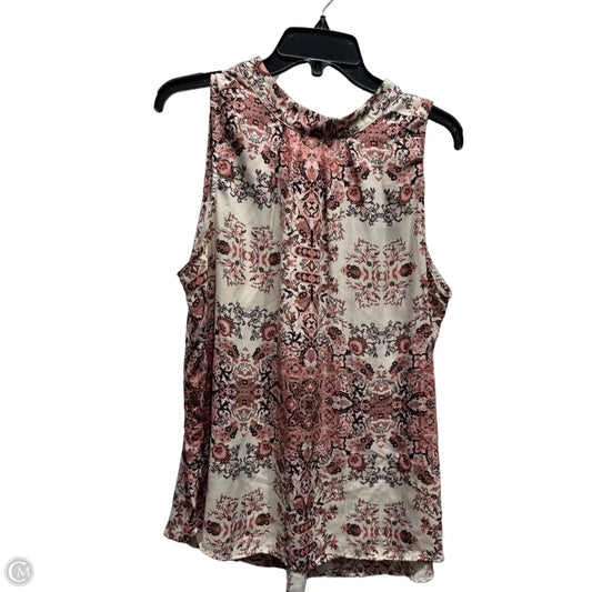 Top Sleeveless By Violet And Claire In Pink & Tan, Size: Xl