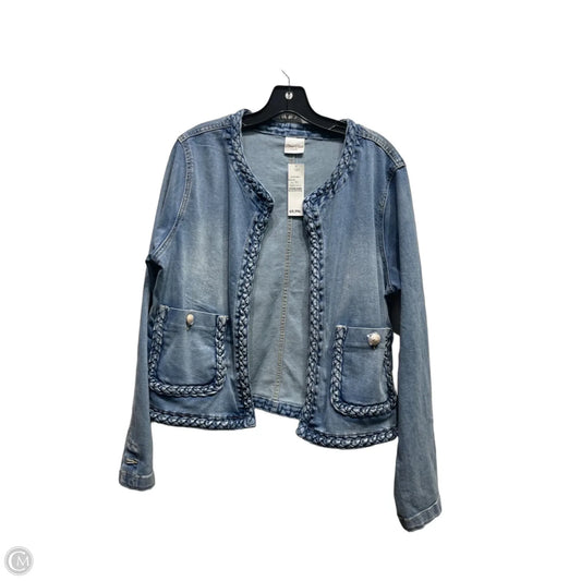 Jacket Denim By Clothes Mentor In Blue Denim, Size: Xl