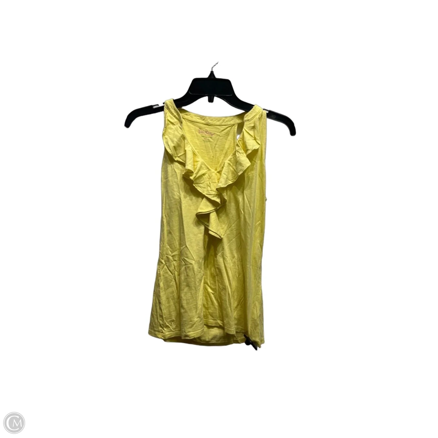 Top Sleeveless Designer By Lilly Pulitzer In Yellow, Size: S