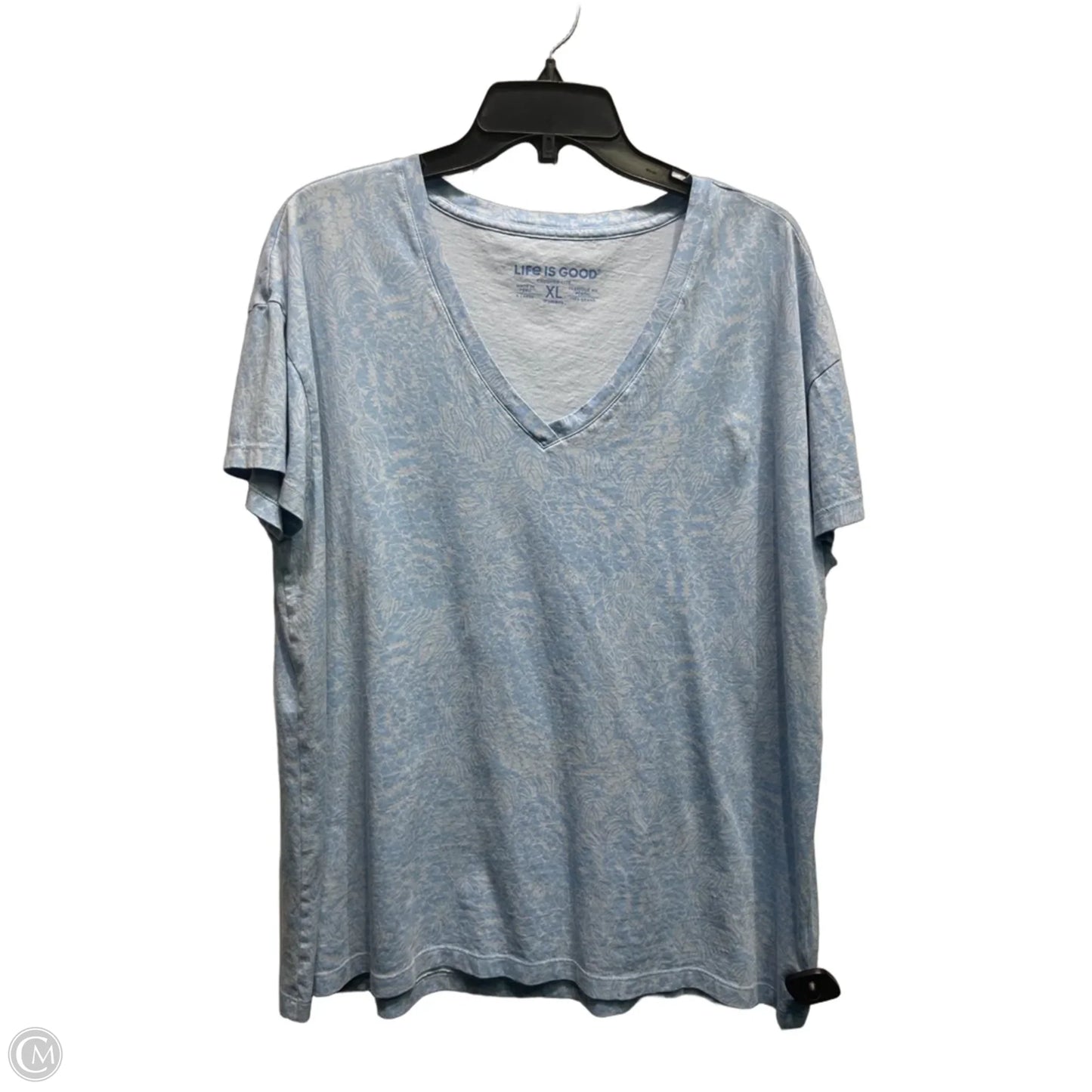 Top Short Sleeve Basic By Life Is Good In Blue, Size: Xl