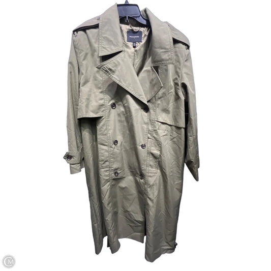 Coat Trench Coat By Banana Republic In Green, Size: Xl
