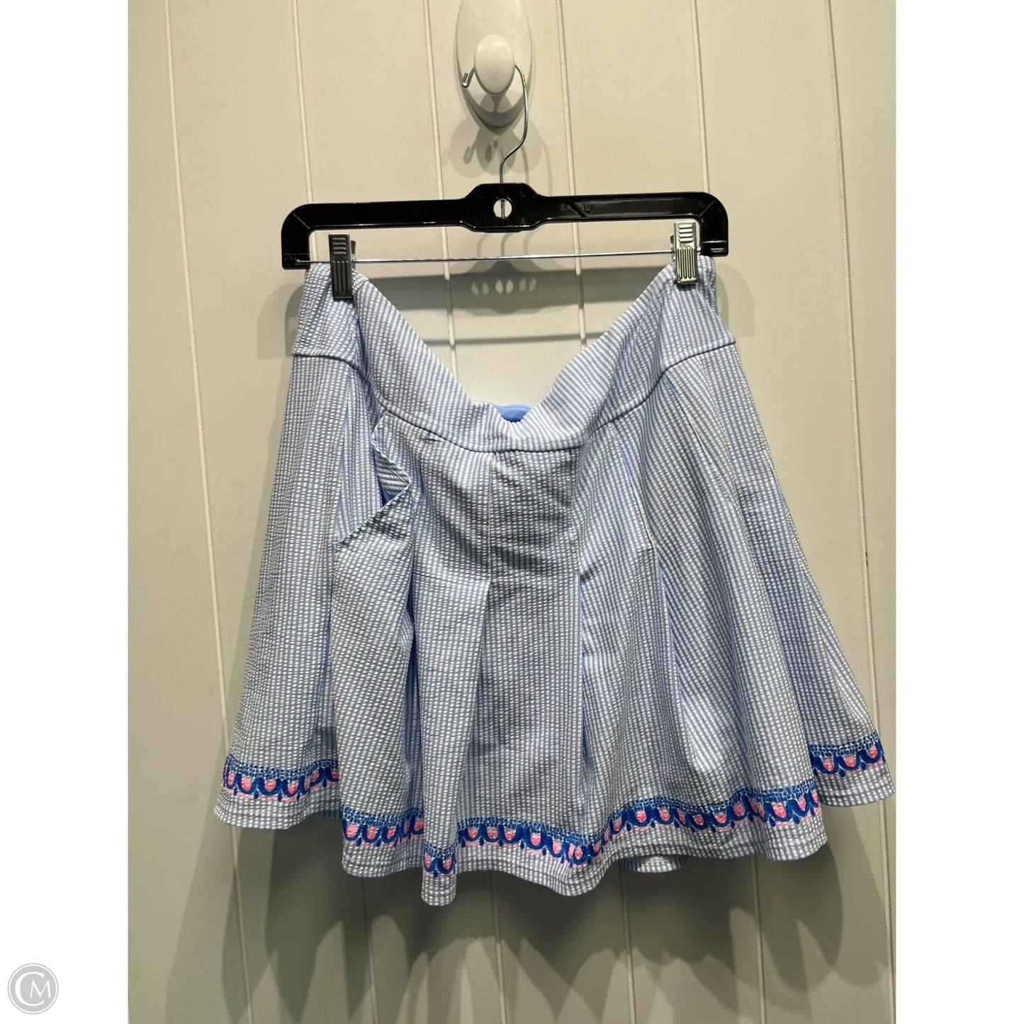 Skort Designer By Lilly Pulitzer In Blue & White, Size: 16
