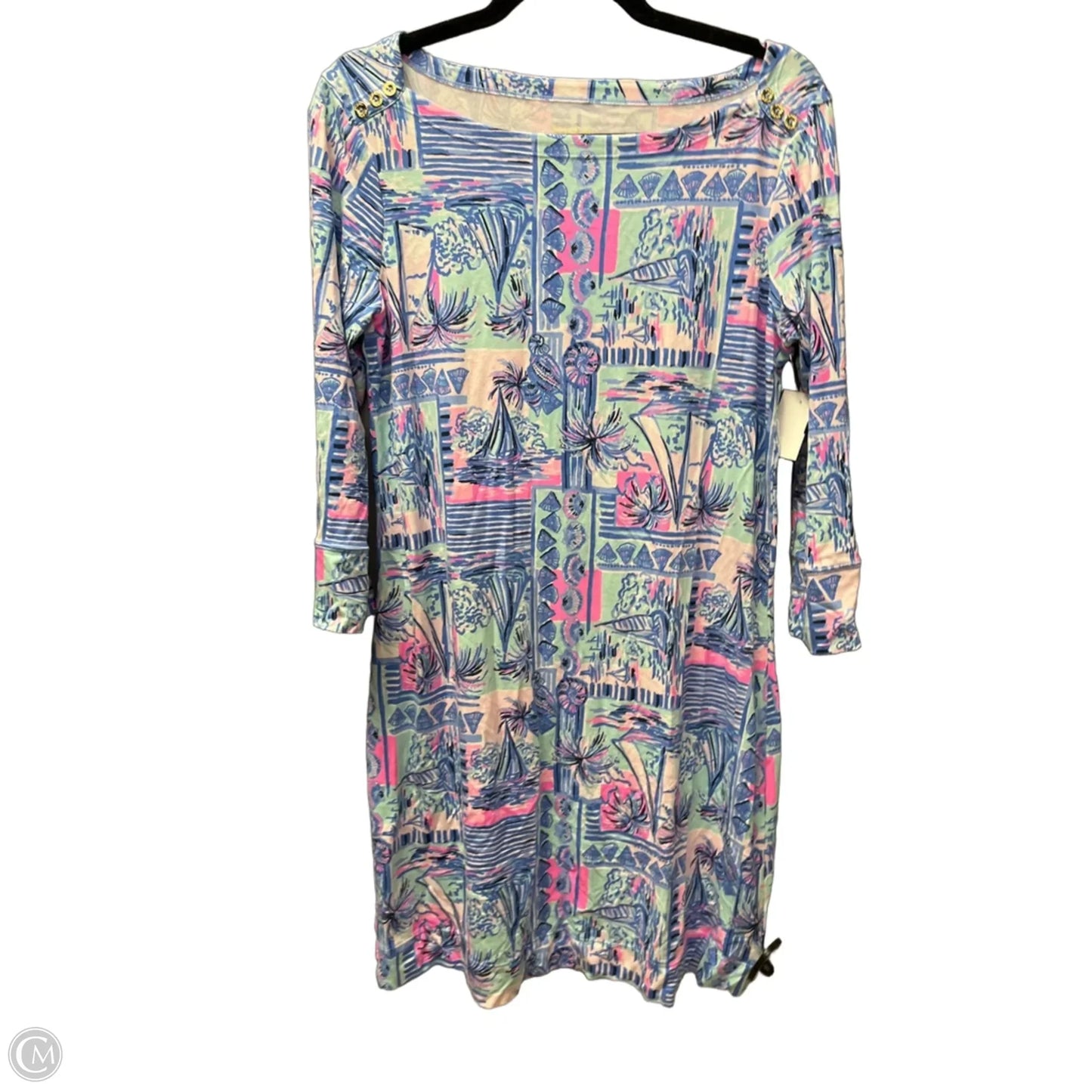 Dress Designer By Lilly Pulitzer In Blue & Pink, Size: L