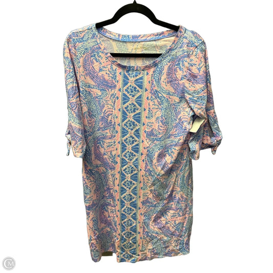 Dress Designer By Lilly Pulitzer In Blue & Pink, Size: L