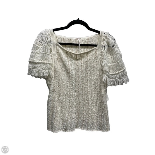 Top Short Sleeve By Free People In Tan, Size: Xs