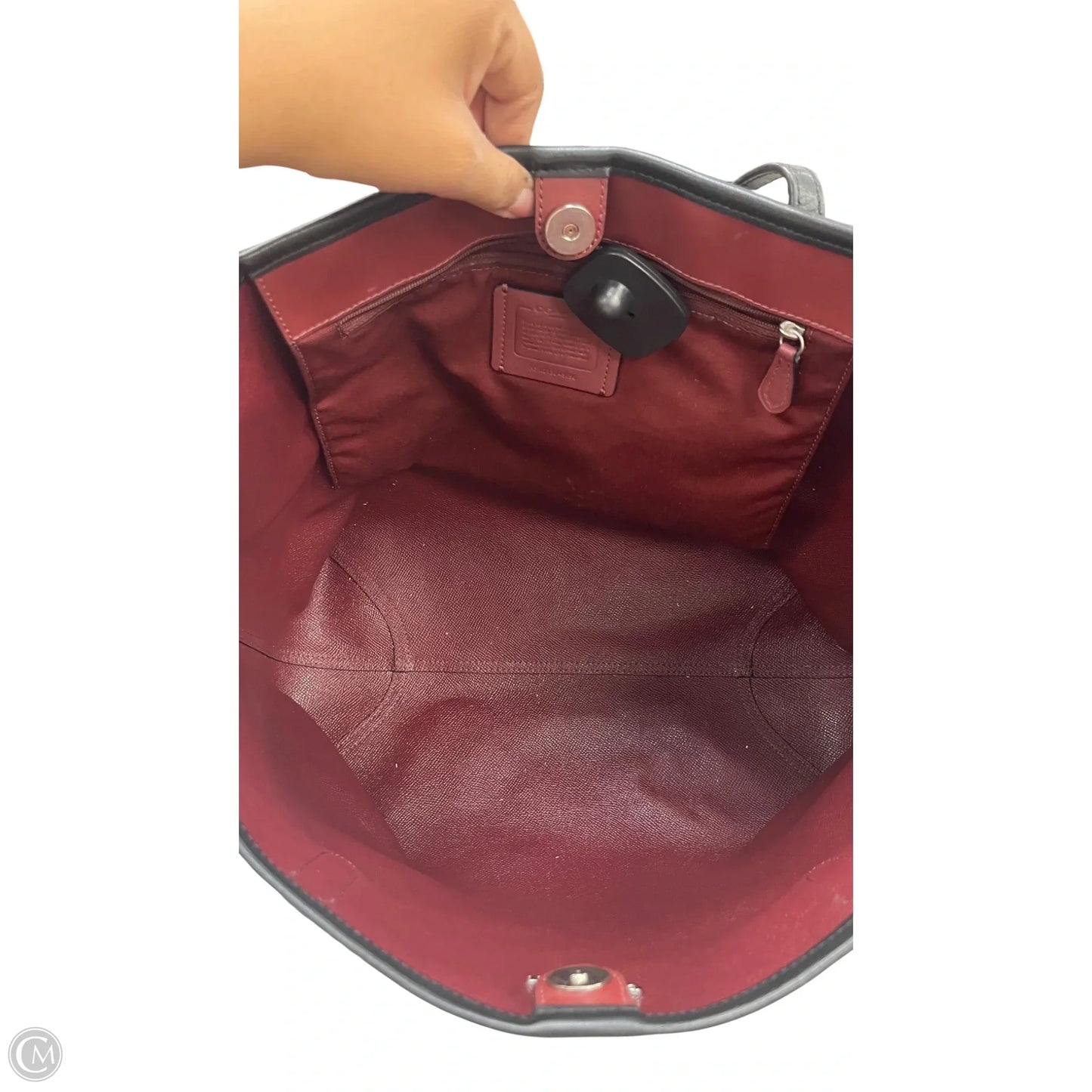 Tote Designer By Coach, Size: Large