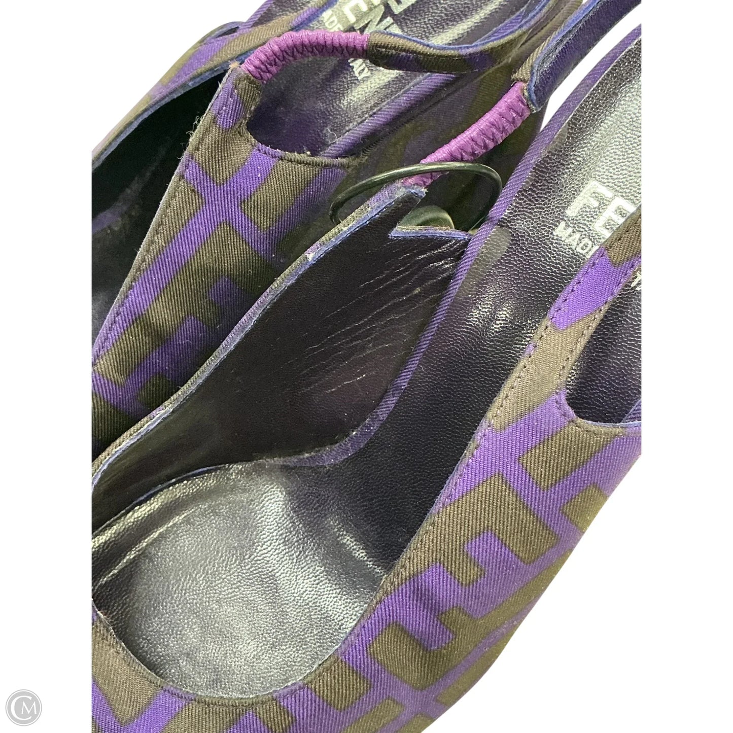 Shoes Luxury Designer By Fendi In Purple, Size: 8