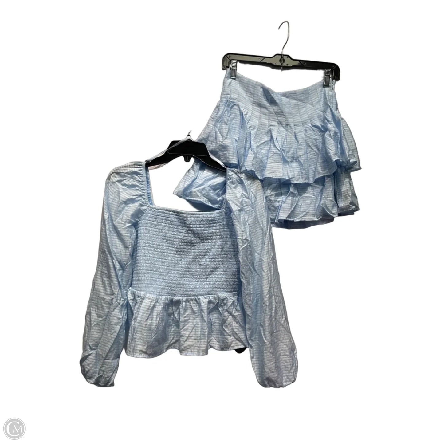 Skirt Set 2pc By Francesca’s In Blue, Size: M