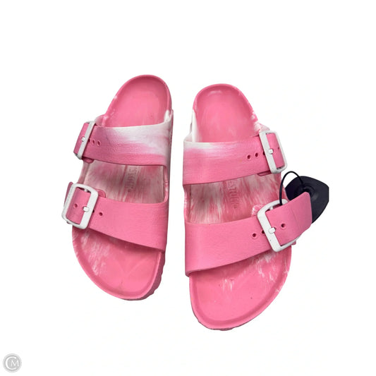 Sandals Flats By Birkenstock In Pink, Size: 6