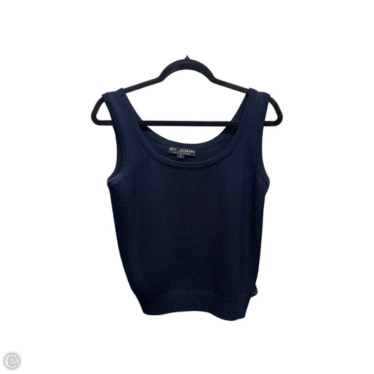 Top Sleeveless Luxury Designer By St John Collection In Navy, Size: Sp