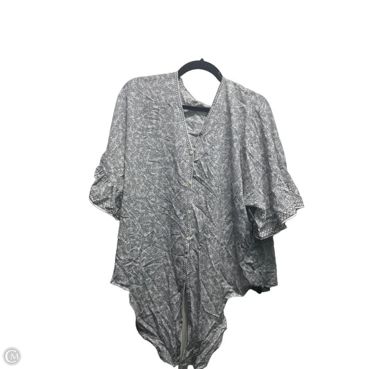 Top Short Sleeve By Max Studio In Black & White, Size: Xl