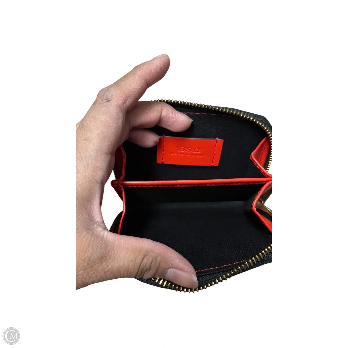 Wallet Luxury Designer By Versace, Size: Small
