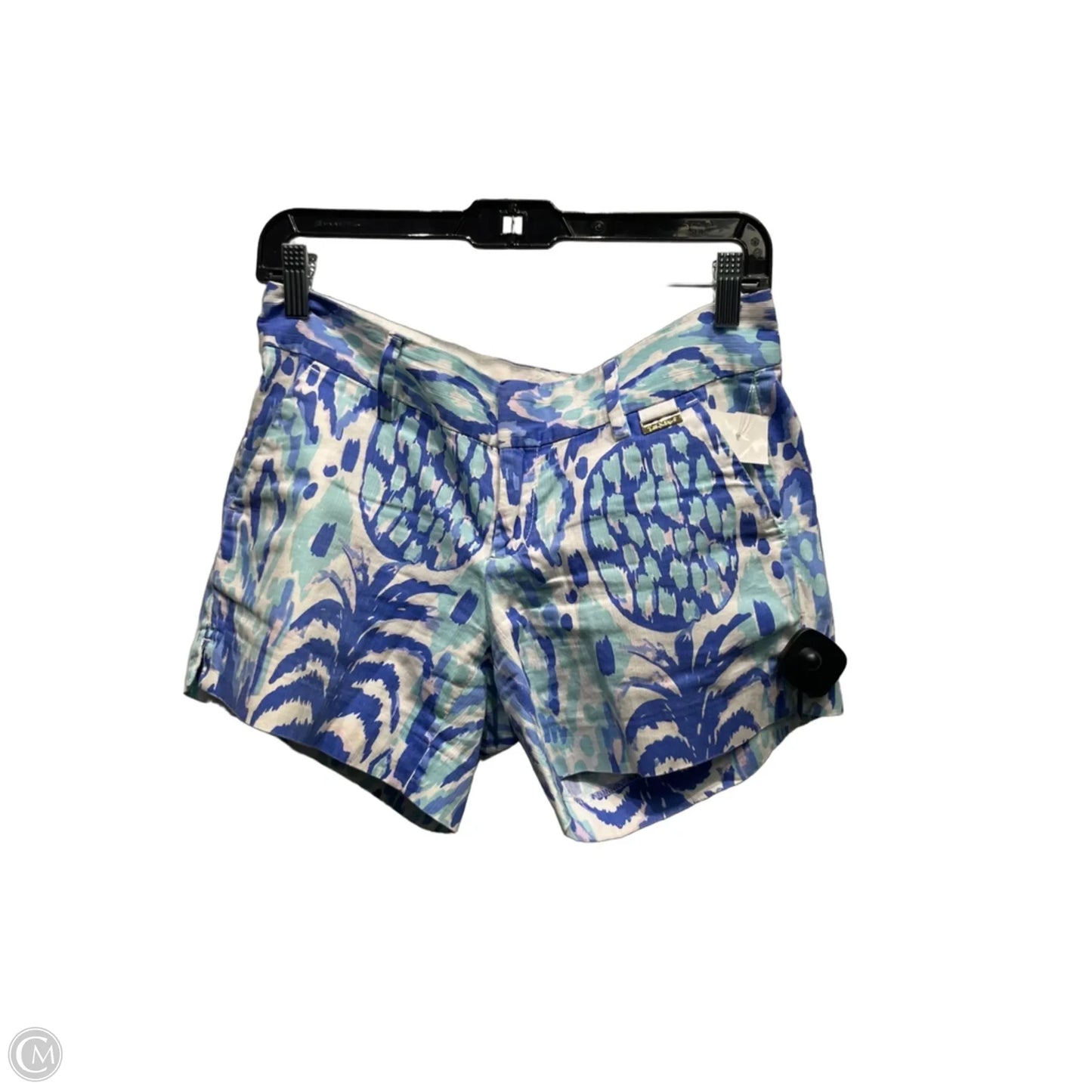 Shorts Designer By Lilly Pulitzer In Blue & White, Size: 2