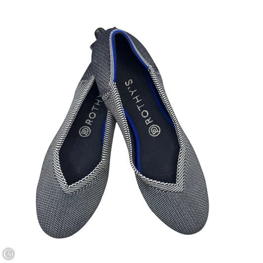 Shoes Flats By Rothys In Black & White, Size: 8