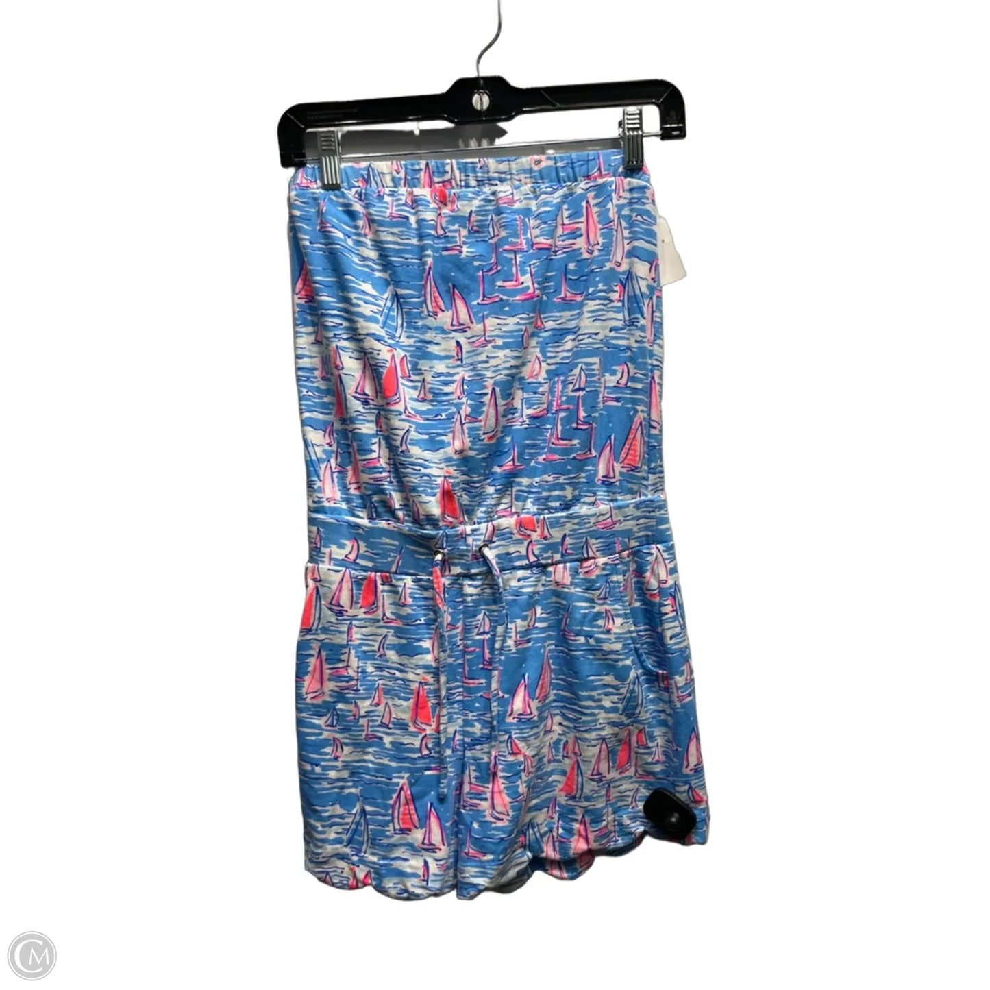 Romper Designer By Lilly Pulitzer In Blue & Pink, Size: Xs
