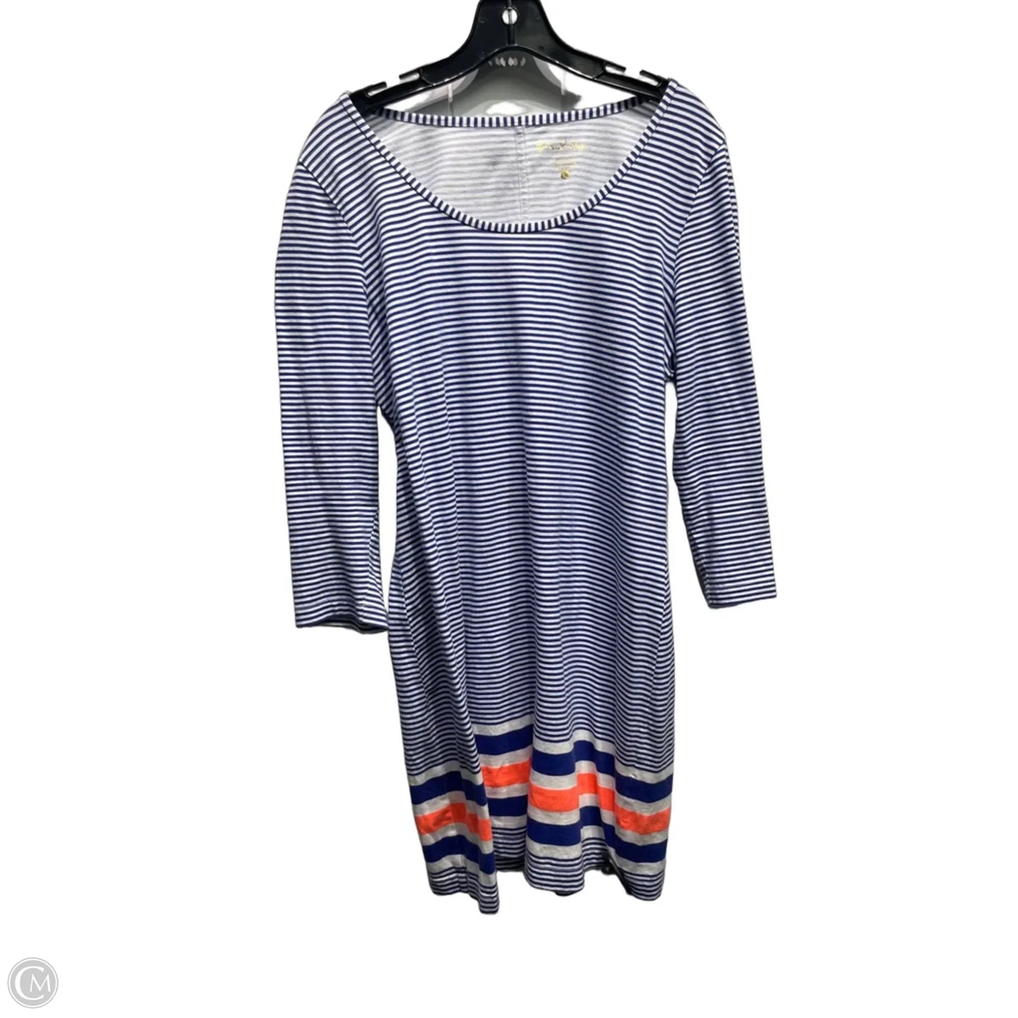 Dress Designer By Lilly Pulitzer In Blue & White, Size: L