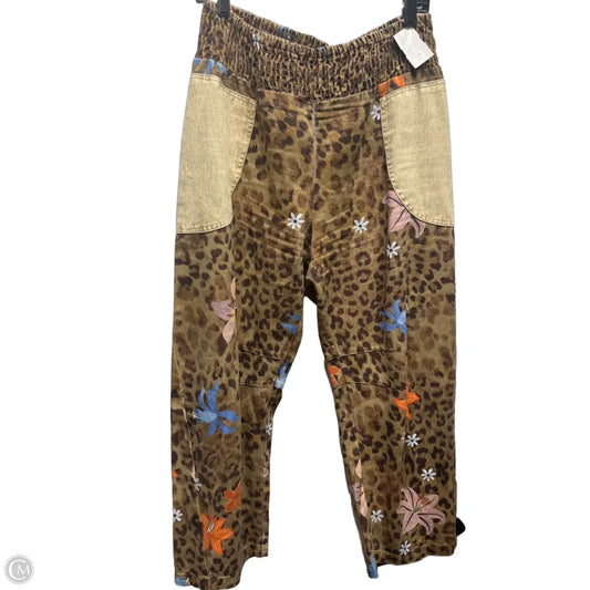 Pants Cropped By Shein In Brown, Size: Xl