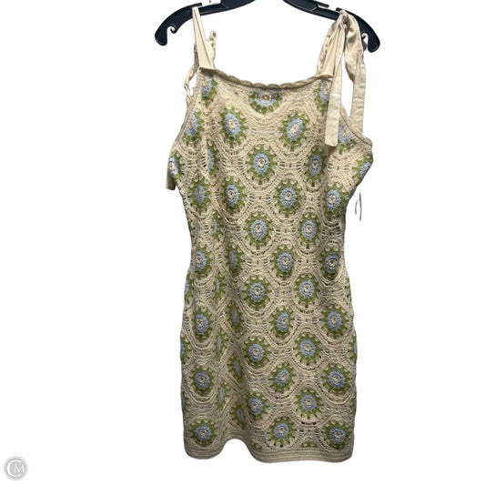 Dress Casual Short By Altard State In Green & Tan, Size: Xl