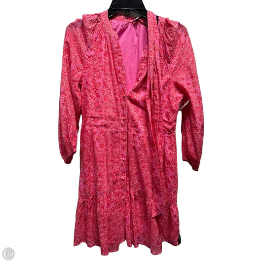 Dress Casual Short By Vineyard Vines In Pink & Red, Size: Xs