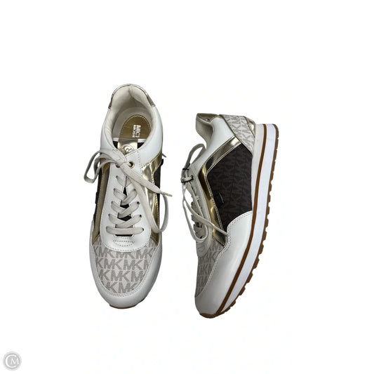 Shoes Sneakers By Michael By Michael Kors In Tan & White, Size: 9.5