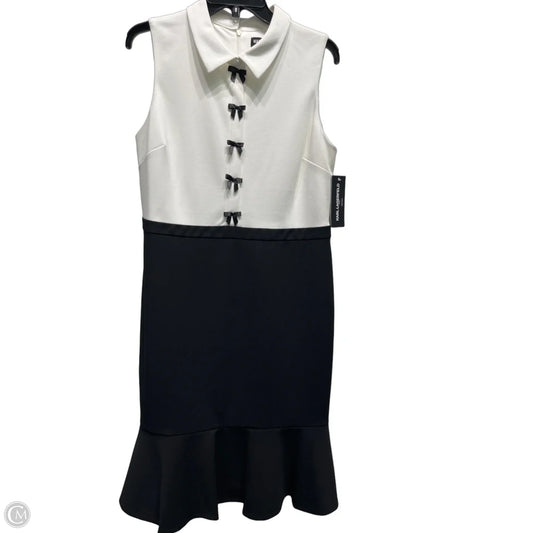 Dress Designer By Karl Lagerfeld In Black & White, Size: 12
