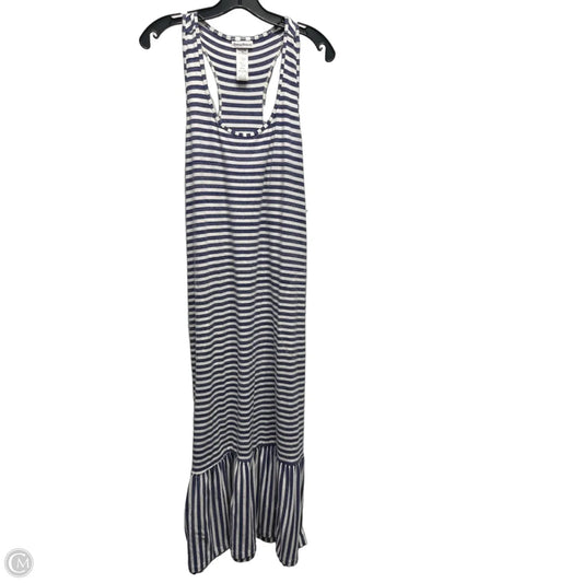 Dress Casual Maxi By Tommy Bahama In Blue & White, Size: L
