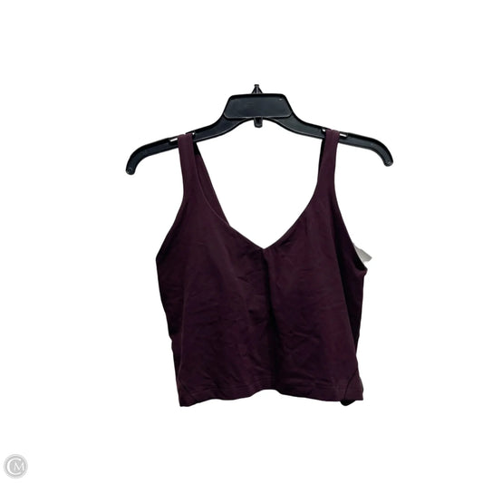 Athletic Tank Top By Lululemon In Purple, Size: 10